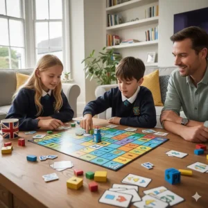 A screen-free coding board game designed for age 9 plus, teaching computational logic and sequencing.