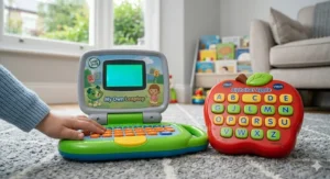 Practical comparison of battery life and power efficiency for LeapFrog and VTech interactive learning toys.
