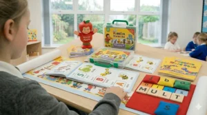 A complete Jolly Phonics synthetic phonics starter kit for young learners.