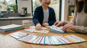 A comprehensive collection of times tables flashcards showing multiplication sums from 0 to 12.