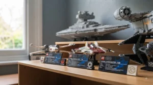 Exclusive collector plaque and printed commemorative bricks from a top-tier LEGO Star Wars set.