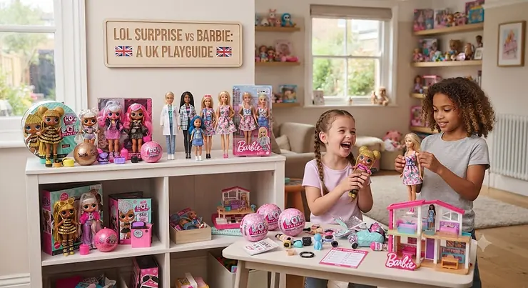 Side-by-side comparison of LOL Surprise dolls and Barbie dolls, helping UK parents choose the favourite toy for birthdays or Christmas[cite: 1] LOL Surprise dolls vs Barbie dolls