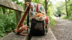 A Disney Princess doll for toddlers packed neatly inside a colourful nursery backpack
